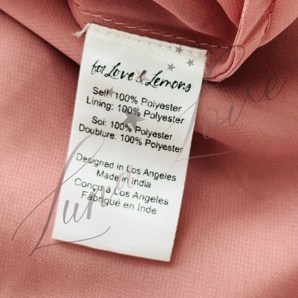 FOR LOVE & LEMONS Chelsea Embroidered Floral Maxi Dress NWT! - Picture 9 of 14